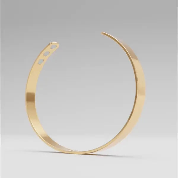 Brazalete KALM dorado abierto