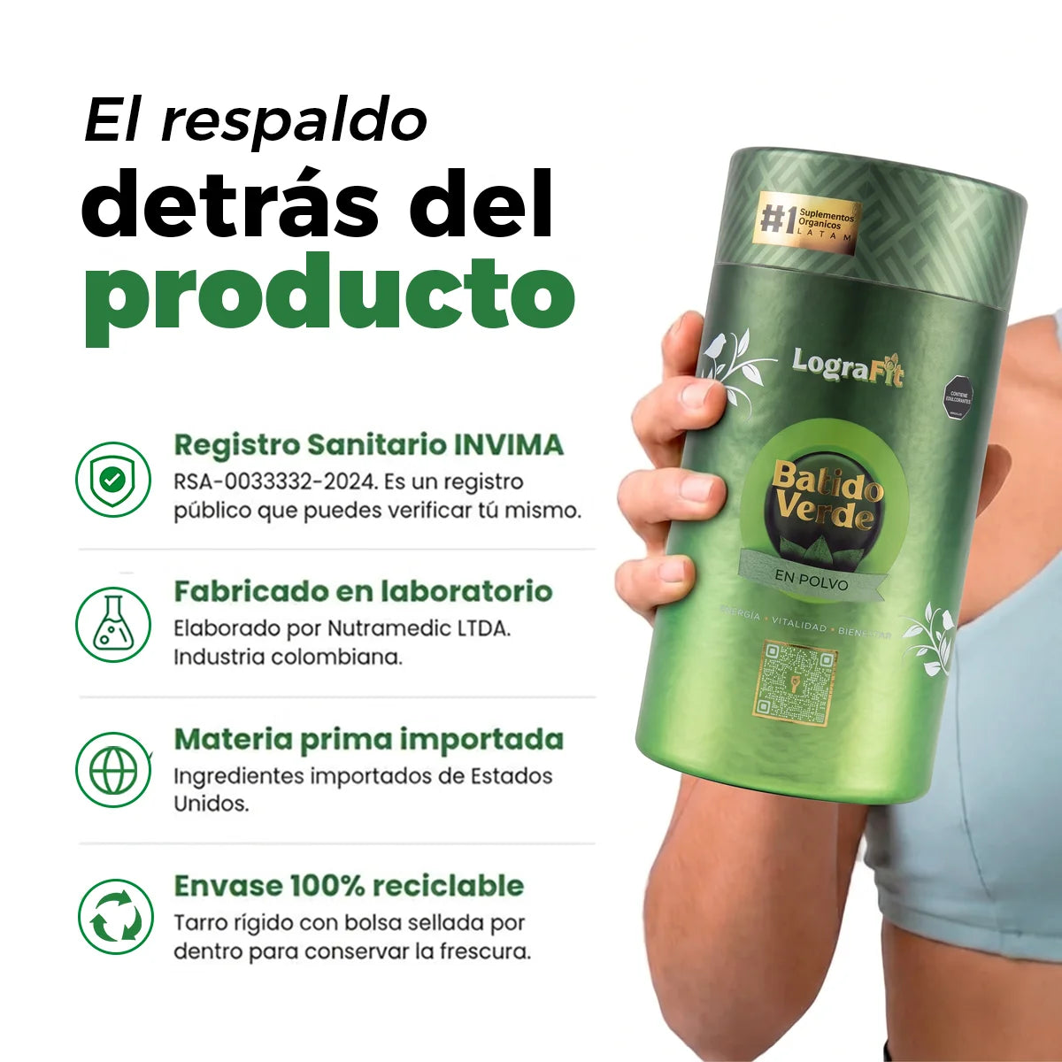 Logra Fit Batido Verde - pieza 6